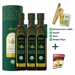EVOO Sihaté Minyak Zaitun Asli (3 Botol) (P)
